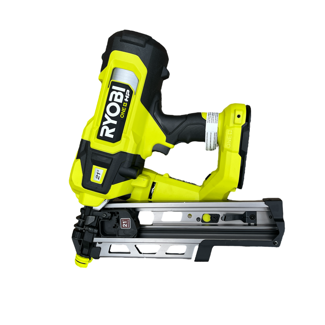 ONE HP 18V Brushless Cordless AirStrike 21 Framing Nailer Tool
