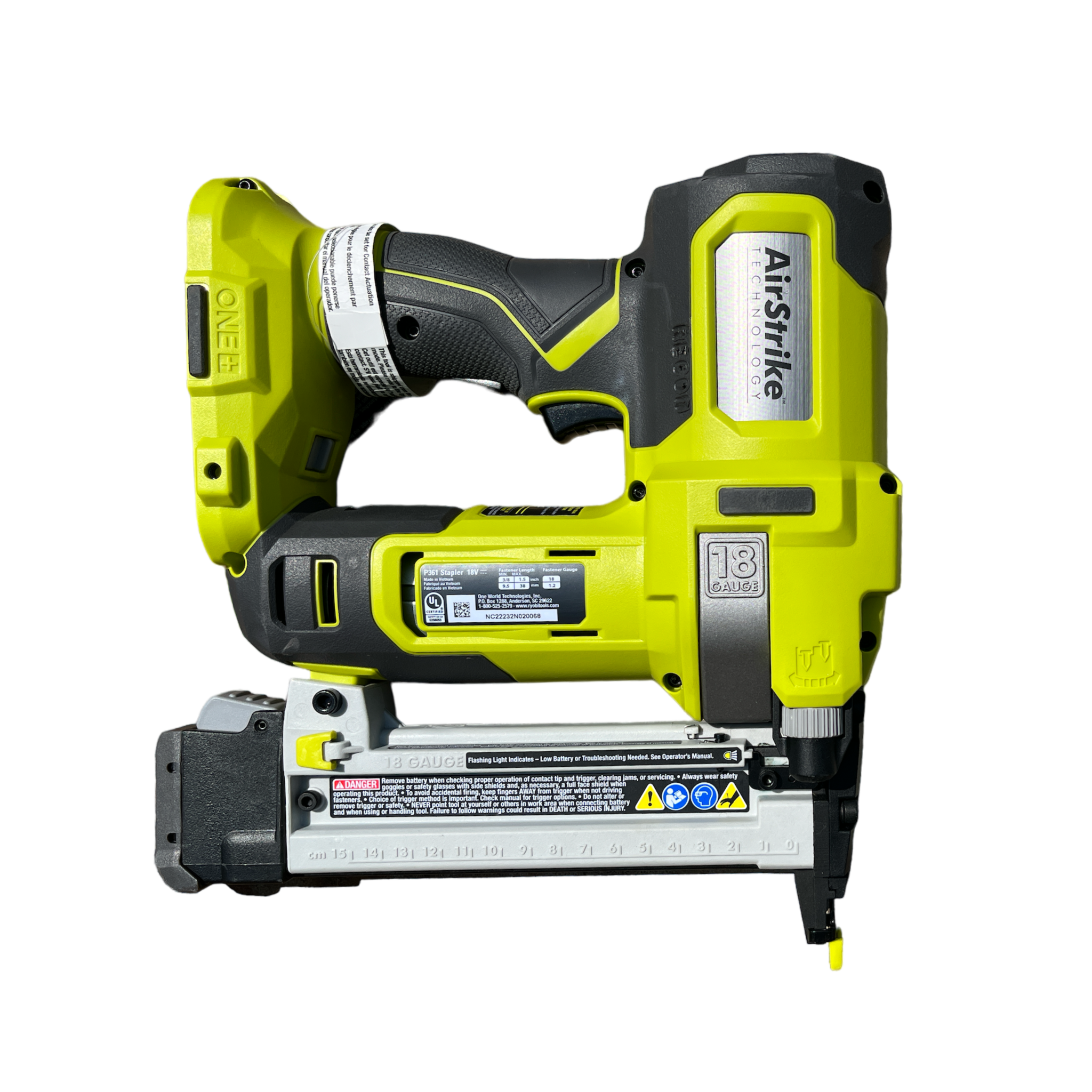 Ryobi 18v narrow crown stapler deals