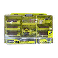 Load image into Gallery viewer, RYOBI Rotary Tool 150-Piece Twist Lock All-Purpose Kit (For Wood, Metal, and Plastic)