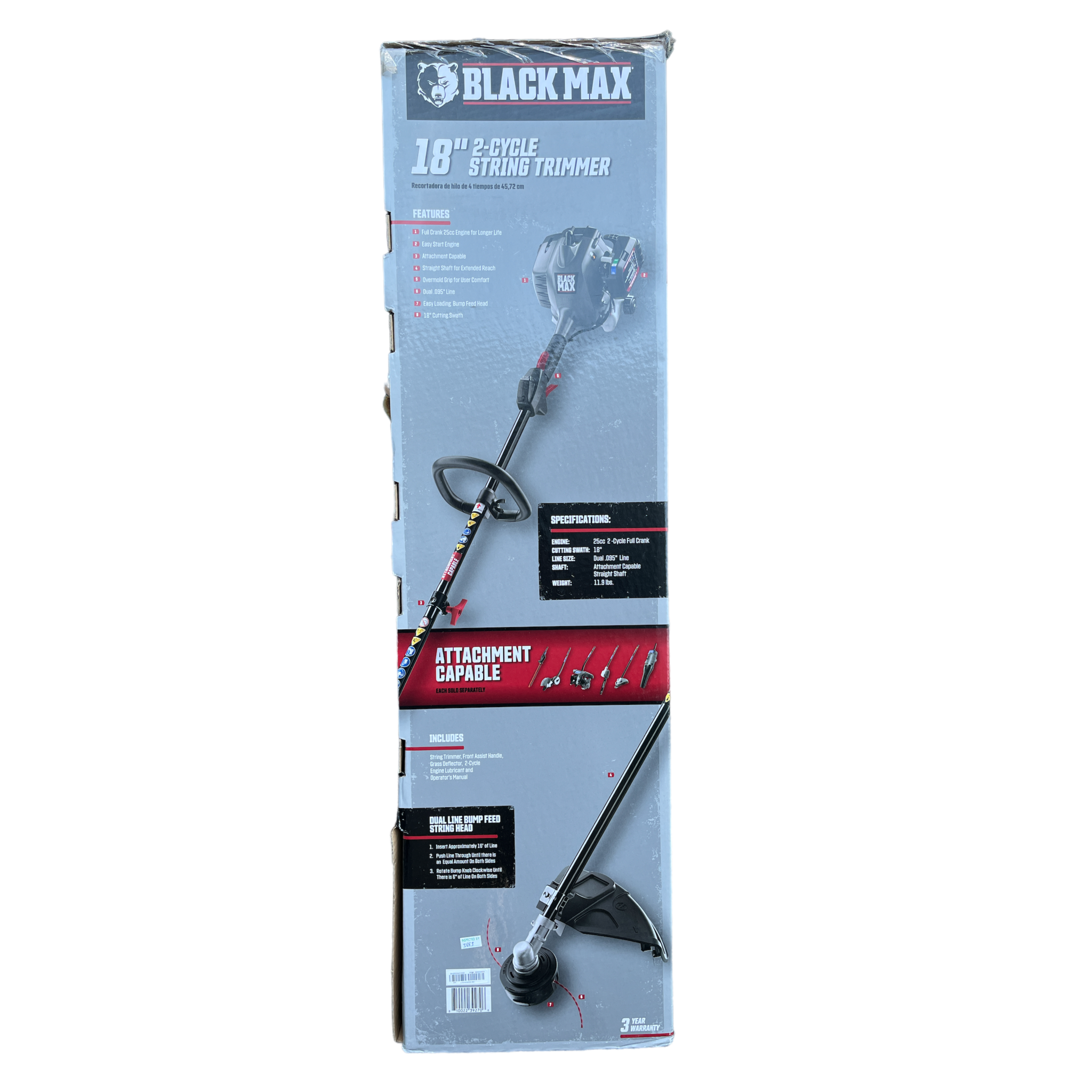 Black max 4 discount cycle 18 string trimmer