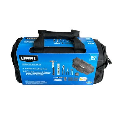 HART HHTK001 90-Piece Household Tool Kit with Tool Bag