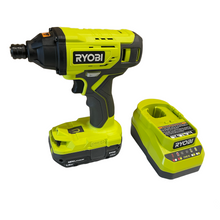 Load image into Gallery viewer, Ryobi P235AK2 18-Volt ONE+ Lithium-Ion Cordless 1/4 in. Impact Driver Kit with 1.5 Ah Battery and Charger