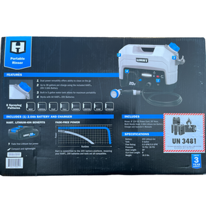 HART HGPRO301 20-Volt 50 PSI Rinser Kit, (1) 20-Volt 2Ah Lithium-Ion Battery