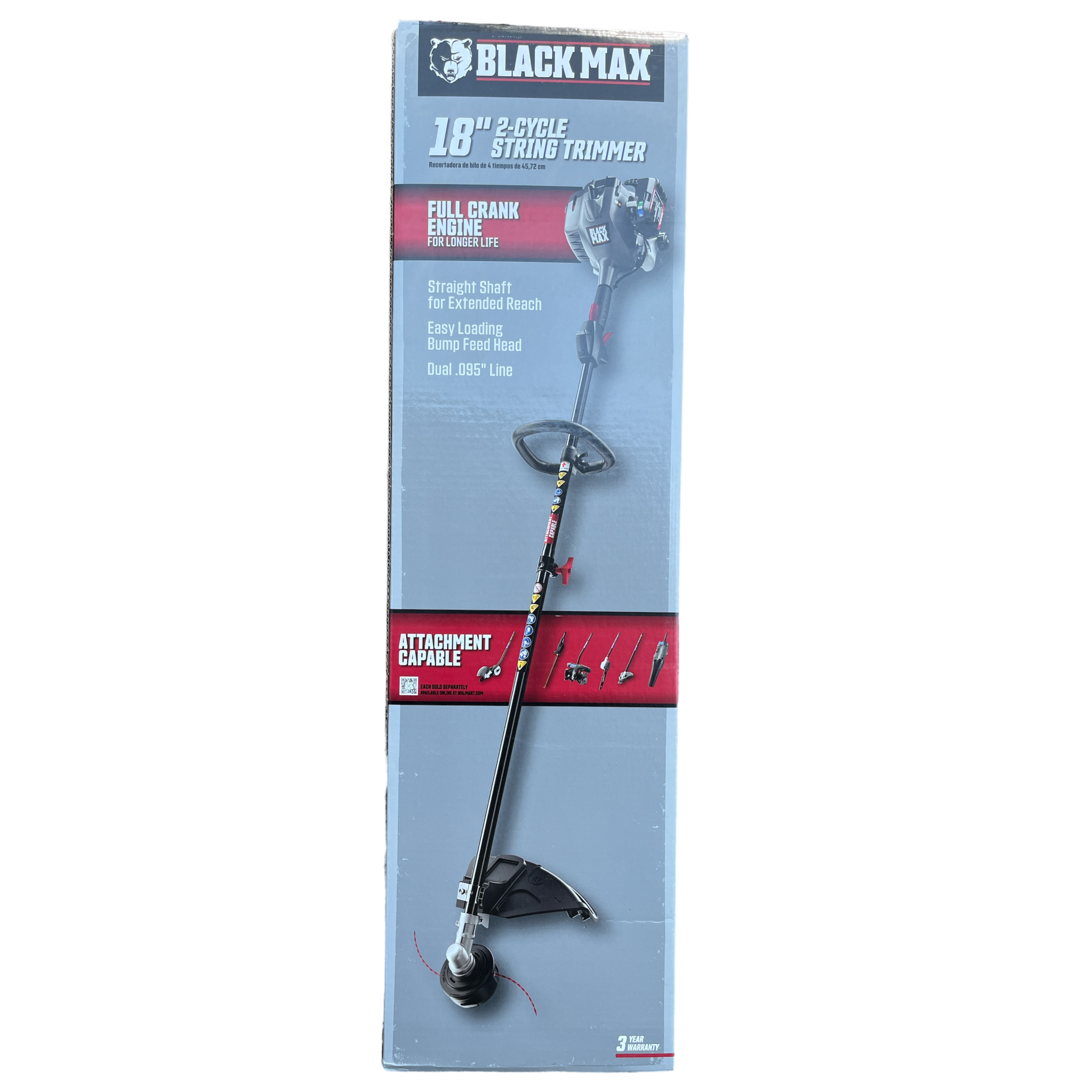 Blackmax  2-Cycle 18 Straight Shaft Attachment Capable String Trimmer