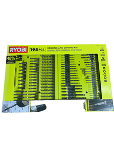 RYOBI Drilling and Driving Kit 195 Piece Ryobi Deal Finders