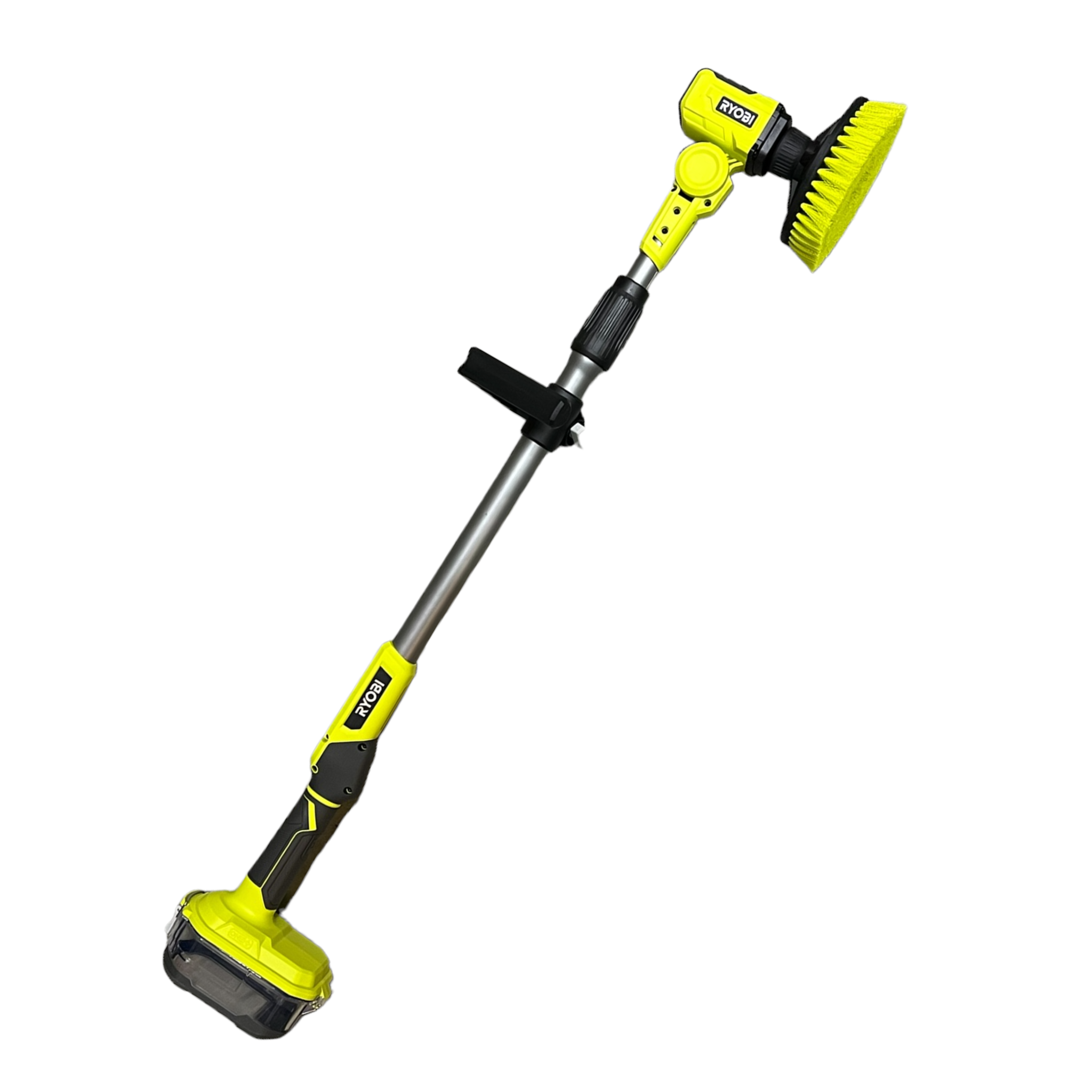 Ryobi One+ 18V Cordless Power Scrubber (Tool Only) with 6 in. Sponge Hook and Loop Kit