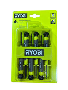 RYOBI Precision Screwdriver Set with Storage Case (6-Piece)