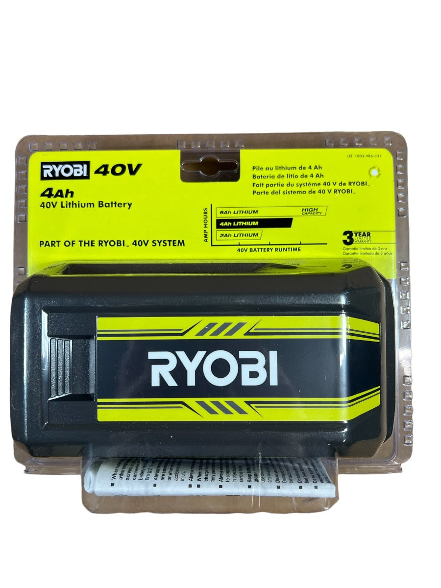 40 Volt Lithium Ion 4 Ah High Capacity Battery Ryobi Deal Finders