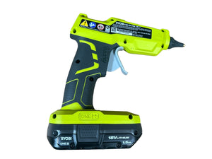 ONE+ 18V Cordless Full Size Glue Gun Kit with 1.5 Ah Battery, 18V Charger, and (3) 1/2 in. Glue Sticks