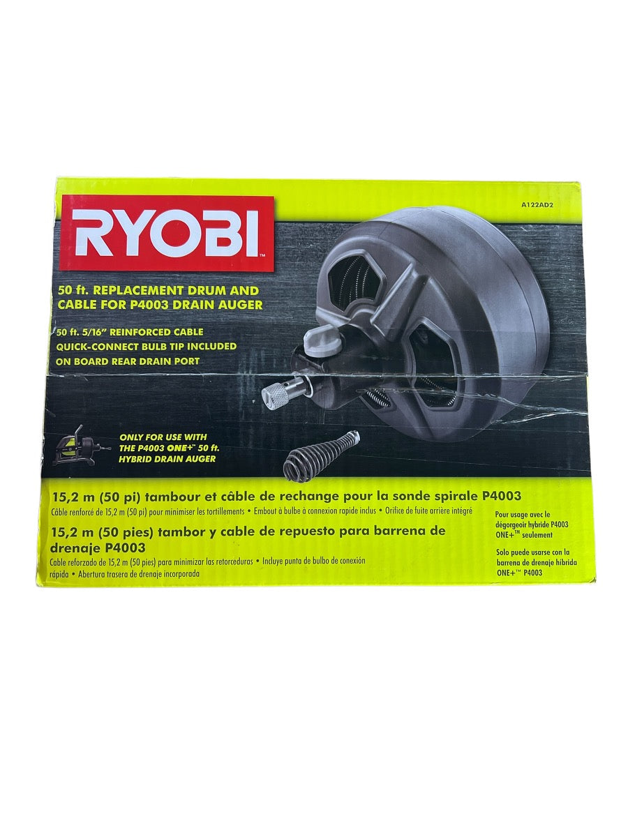 50 ft. Auger Replacement Drum for RYOBI Hybrid Drain Auger P4003
