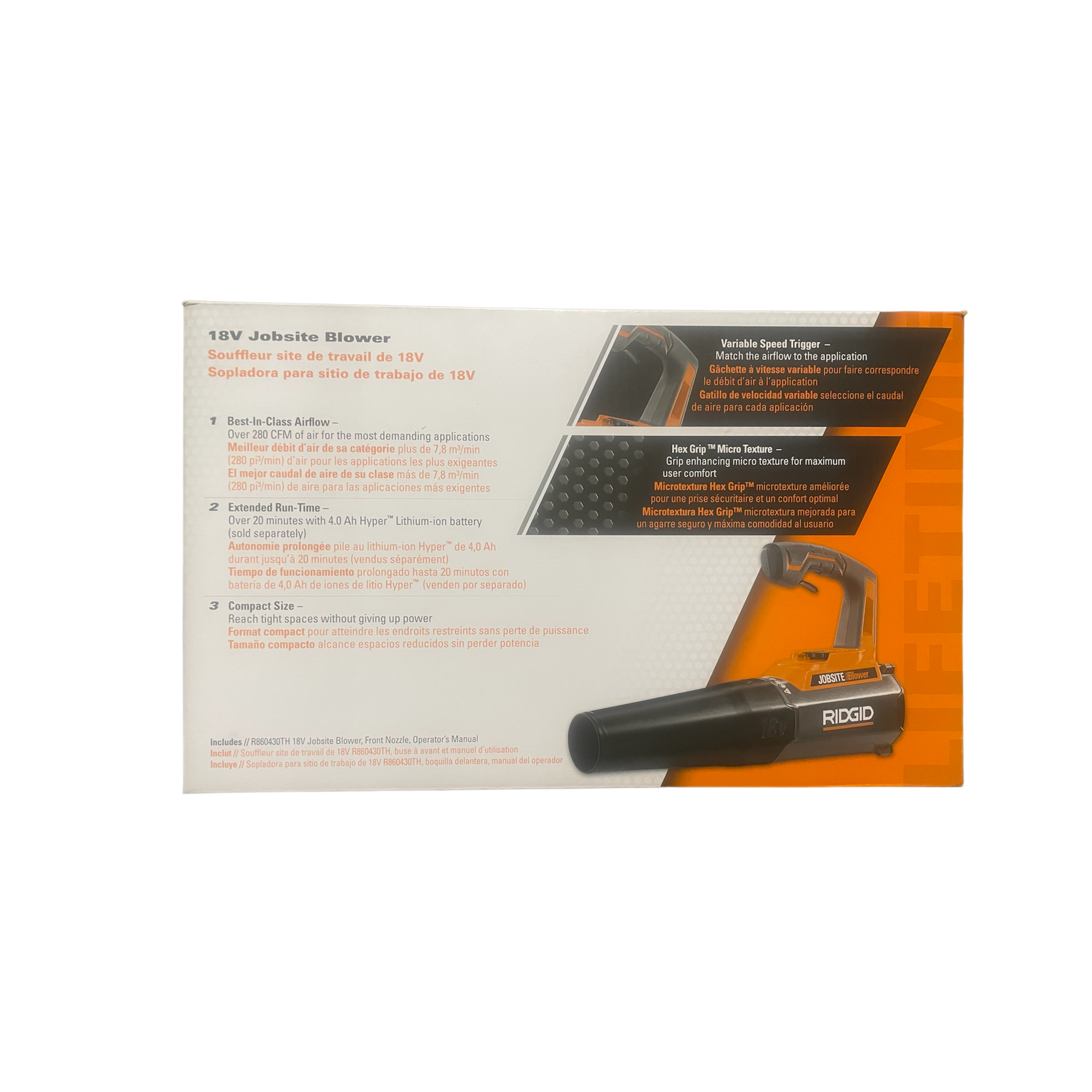 Ridgid 18 volt cordless blower hotsell