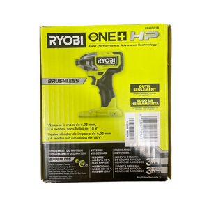 RYOBI PBLID01 ONE+ HP 18V Brushless Cordless 1/4 in. Impact Driver(Tool Only)