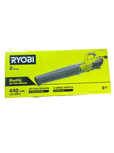 Load image into Gallery viewer, RYOBI 135 MPH 440 CFM 8 Amp Corded Electric Jet Fan Blower