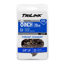 Load image into Gallery viewer, TriLink 8 in. Replacement Chainsaw Chain S33
