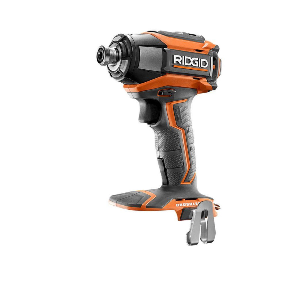  RIDGID 18-Volt Lithium-Ion Cordless Brushless 1/4 in. 3-Speed Impact Driver 