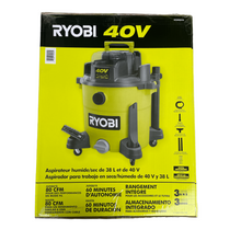 Load image into Gallery viewer, RYOBI RY40WD01B 40-Volt 10 Gal. Cordless Wet/Dry Vacuum (Tool Only)
