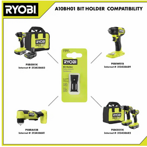 RYOBI A10BH01 Bit Holder for use with HP Drills and Impact Drivers