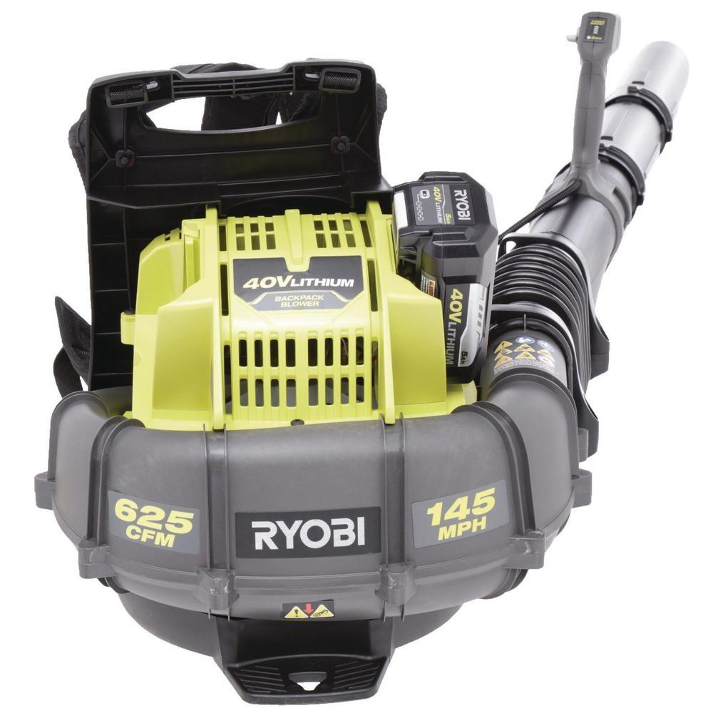 145 MPH 625 CFM 40 Volt Lithium Ion Cordless Backpack Blower TOOL ONL Ryobi Deal Finders