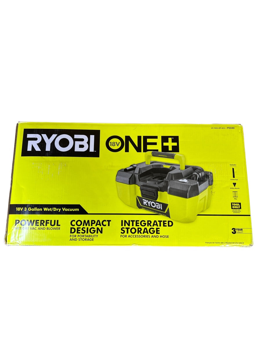 18V ONE+ LINK™ 3 GALLON WET/DRY VACUUM KIT - RYOBI Tools