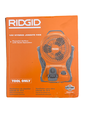 RIDGID R860721B 18-Volt Cordless Hybrid Jobsite Fan (Tool Only)