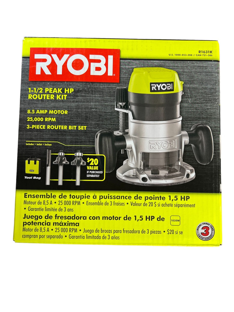 8.5 Amp 1-1/2 Peak HP Fixed Base Router – Ryobi Deal Finders