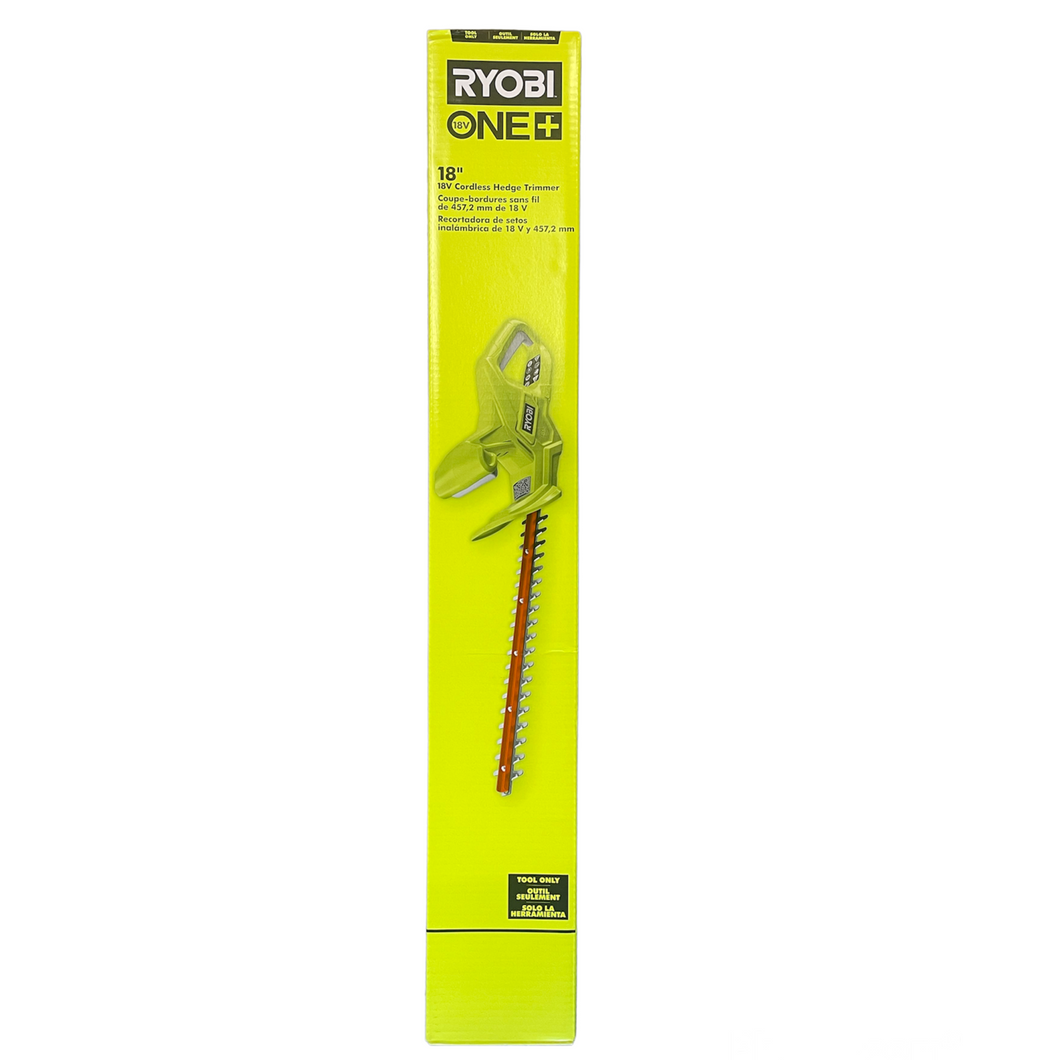 Ryobi P2607 ONE+ 18 in. 18-Volt Lithium-Ion Cordless Hedge Trimmer (Tool-Only)