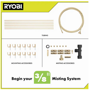 RYOBI 12 ft. X 3/8 in. Expandable Misting Kit