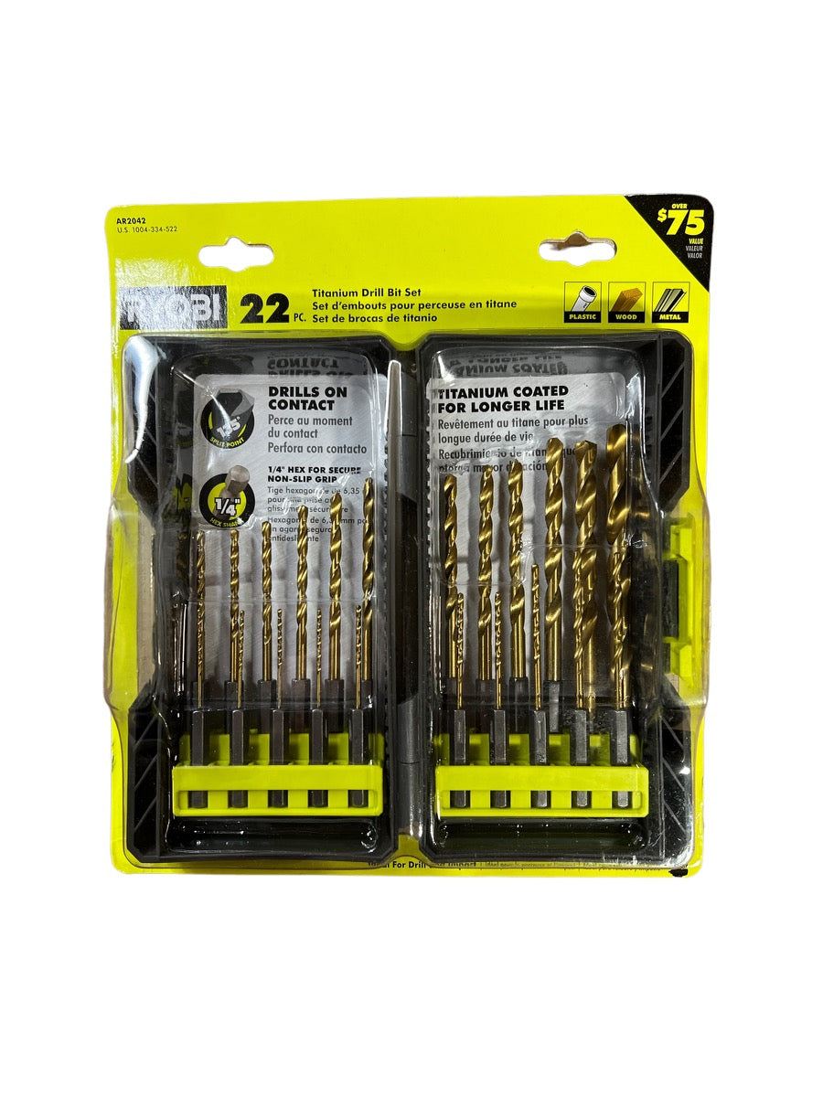 Titanium Drill Bit Kit (22-Piece) – Ryobi Deal Finders