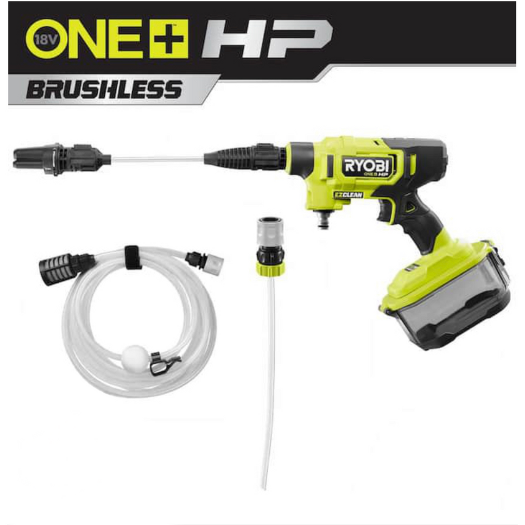 ONE+ HP 18-Volt Brushless EZClean 600 PSI 0.7 GPM Cordless Cold Water Power Cleaner (Tool Only)