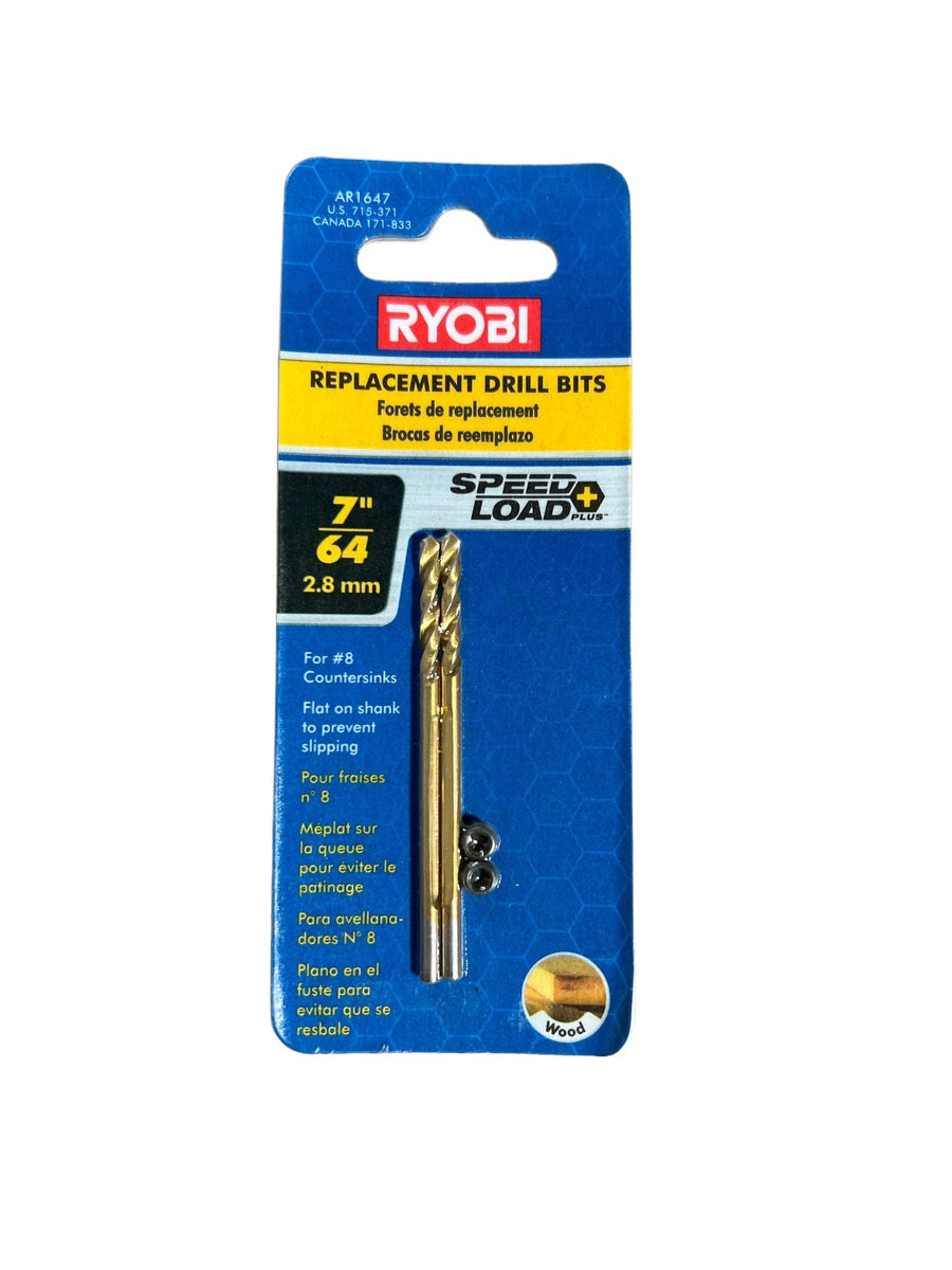 CLEARANCE RYOBI 7/64 In. Replacement Drill Bits (4-Piece)