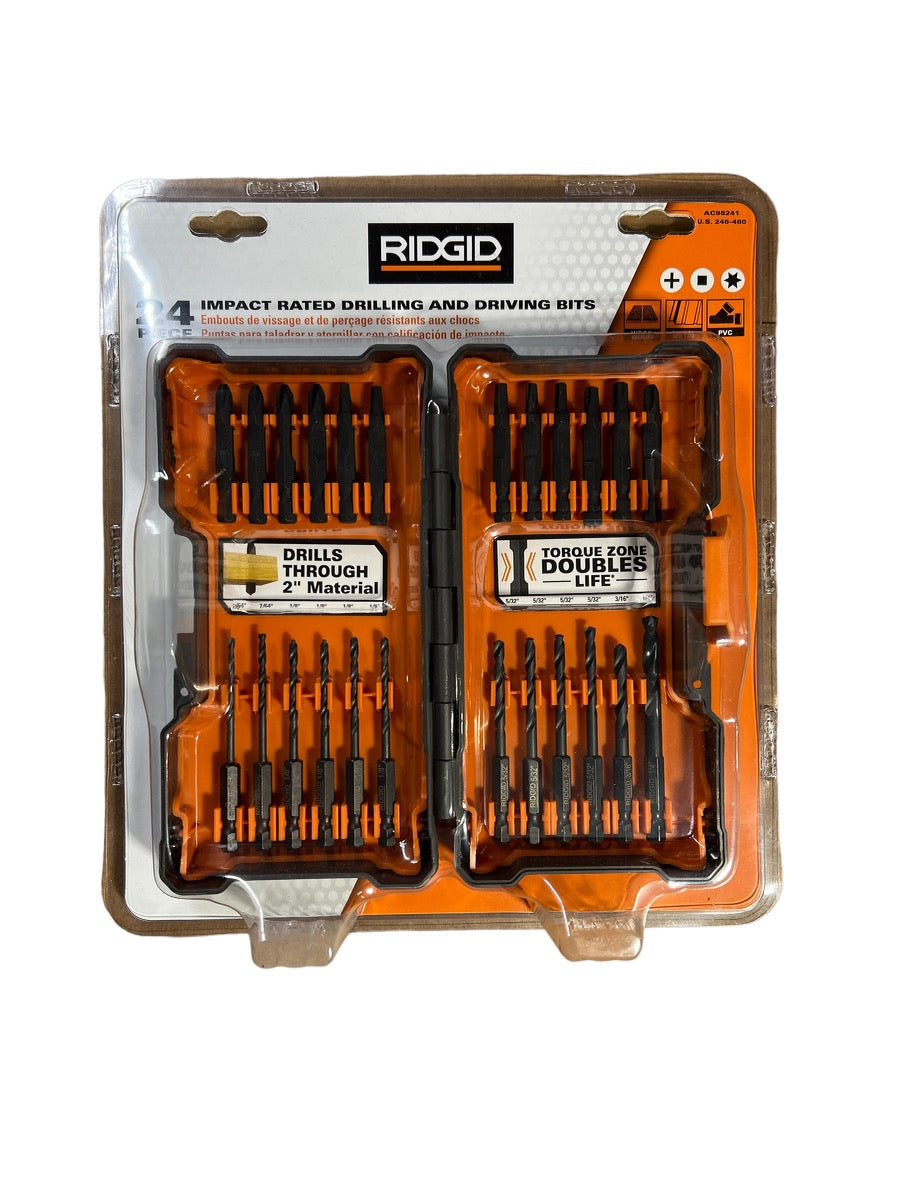 RIDGID Impact Rated Drilling and Driving Kit (24-Pieces)