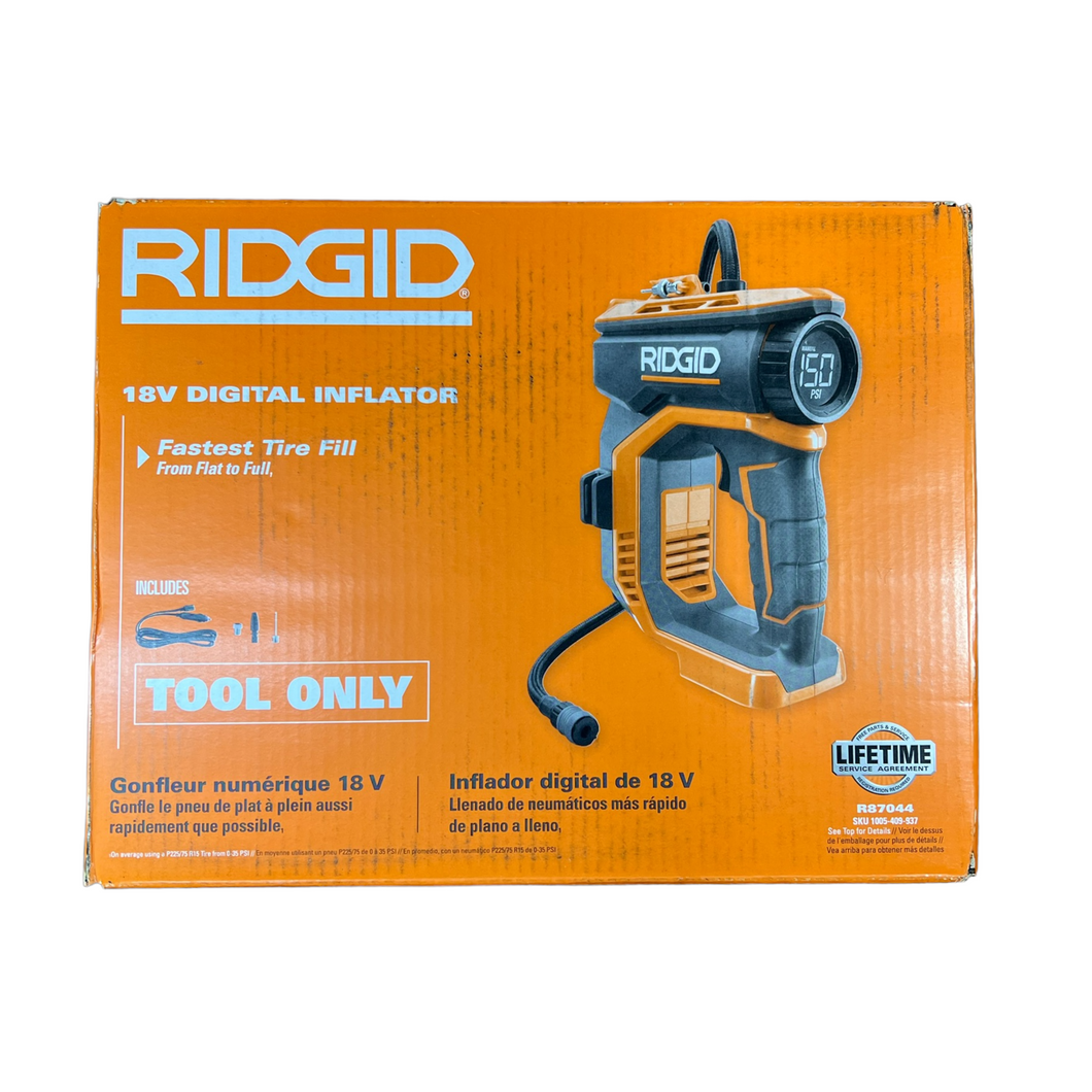 RIDGID 18-Volt Digital Inflator (Tool Only)