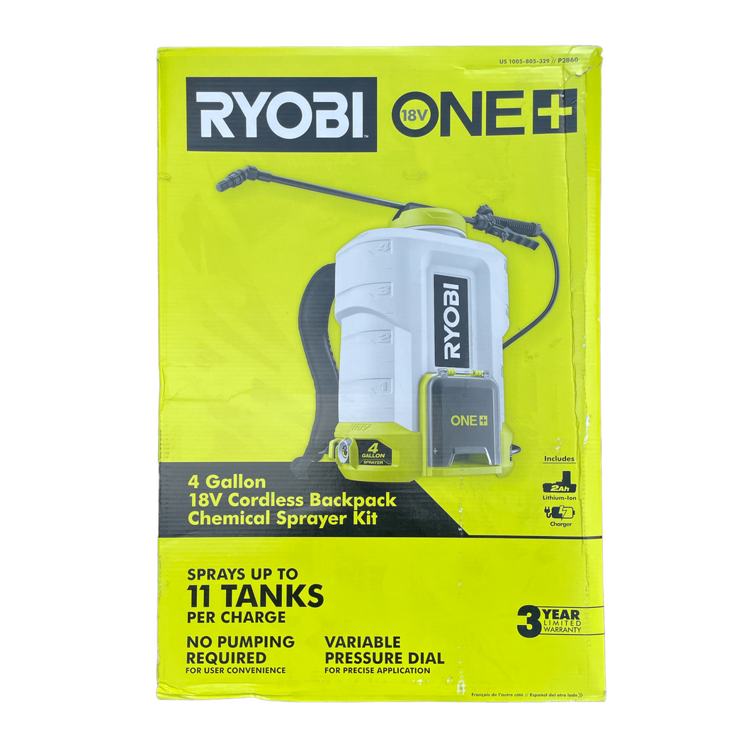RYOBI ONE+ Backpack Sprayer, ATS ChemDepot