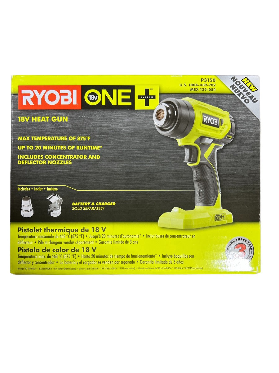 Ryobi One+ 18V Lithium-Ion Cordless Heat Gun (Tool Only)