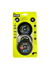 Load image into Gallery viewer, RYOBI 3 in. Multi-Material Cut-Off Wheel Set (3-Pack)