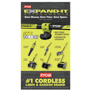 Ryobi P20101 18-Volt ONE+ Lithium-Ion Cordless Attachment Capable Brushless String Trimmer (Tool-Only)