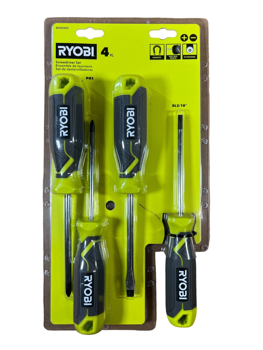 RYOBI RHSDS02 Screwdriver Set (4-Piece)