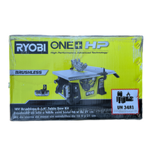 Load image into Gallery viewer, Ryobi PBLTS01 ONE+ HP 18V Brushless Cordless 8-1/4 in. Compact Portable Jobsite Table Saw Kit