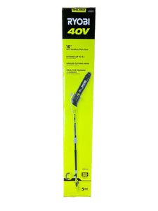 Ryobi RY40506 40-Volt 10 in. Lithium-Ion Cordless Battery Pole Saw (Tool Only)