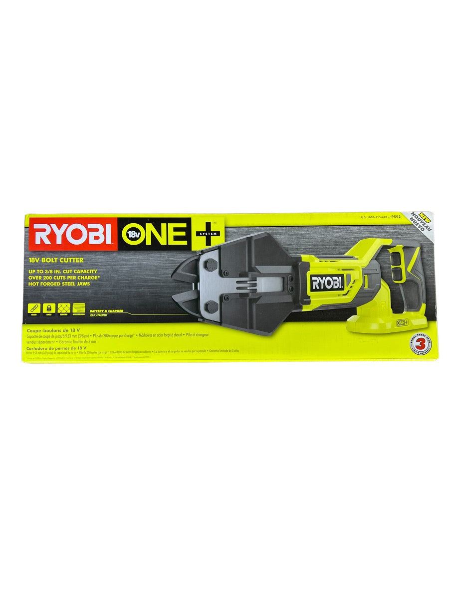 Ryobi 18V One+ Bolt Cutter Bare Tool - P592 (Bulk Packaged Non-Retail Packaging)