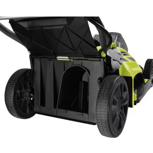 Ryobi P1121 ONE+ 18-Volt 16 in. Hybrid Walk Behind Push Lawn Mower with (2) 4.0 Ah Batteries and Charger