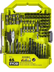 RYOBI A986501 Drill and Impact Drive Kit (65-Piece)