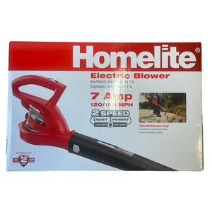 Homelite 150 MPH 233 CFM 7 Amp Electric Leaf Blower/Sweeper