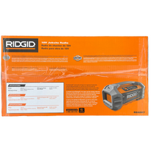 Load image into Gallery viewer, RIDGID R84087 18-Volt Cordless Hybrid Jobsite Radio with Bluetooth Wireless Technology