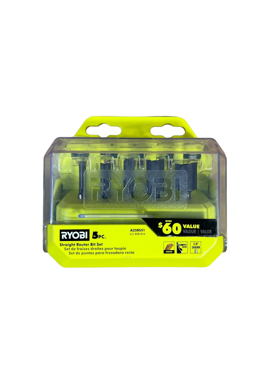 Straight Router Bit Set (5-Piece) – Ryobi Deal Finders