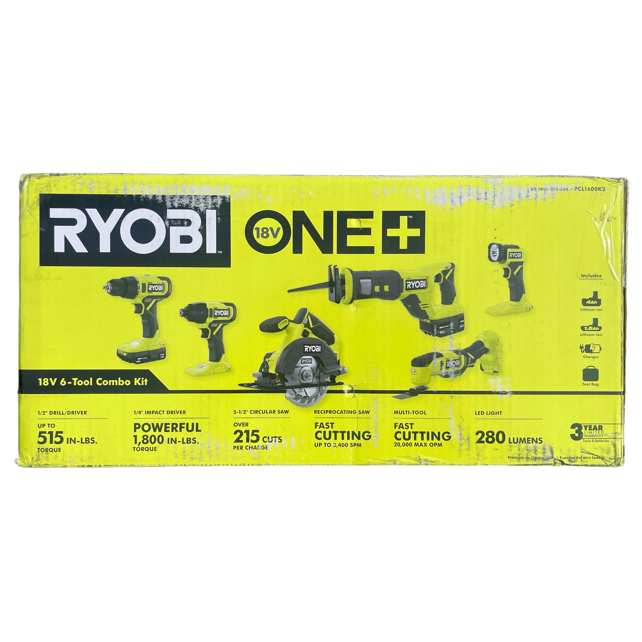 Ryobi 18V ONE+ 4.0Ah Battery and Charger Combo Kit - Bunnings