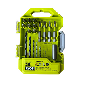 RYOBI A98201 Drill and Impact Drive Kit (20-Piece)