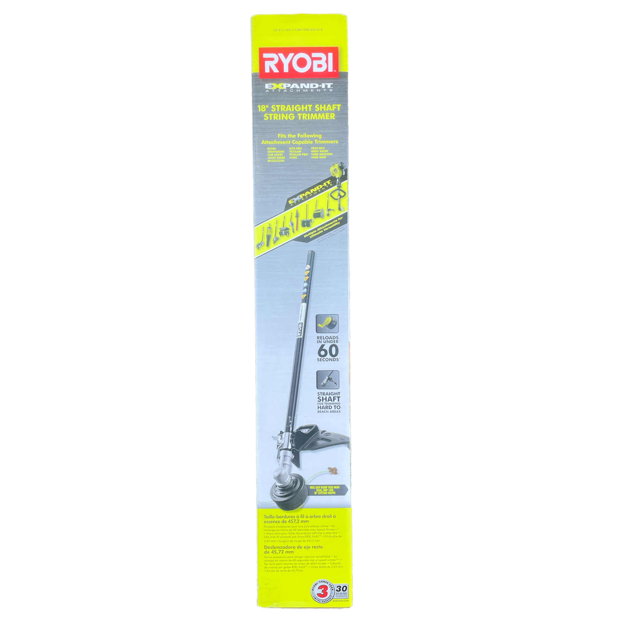 Ryobi Expand-It 18 in. Straight Shaft Trimmer Attachment