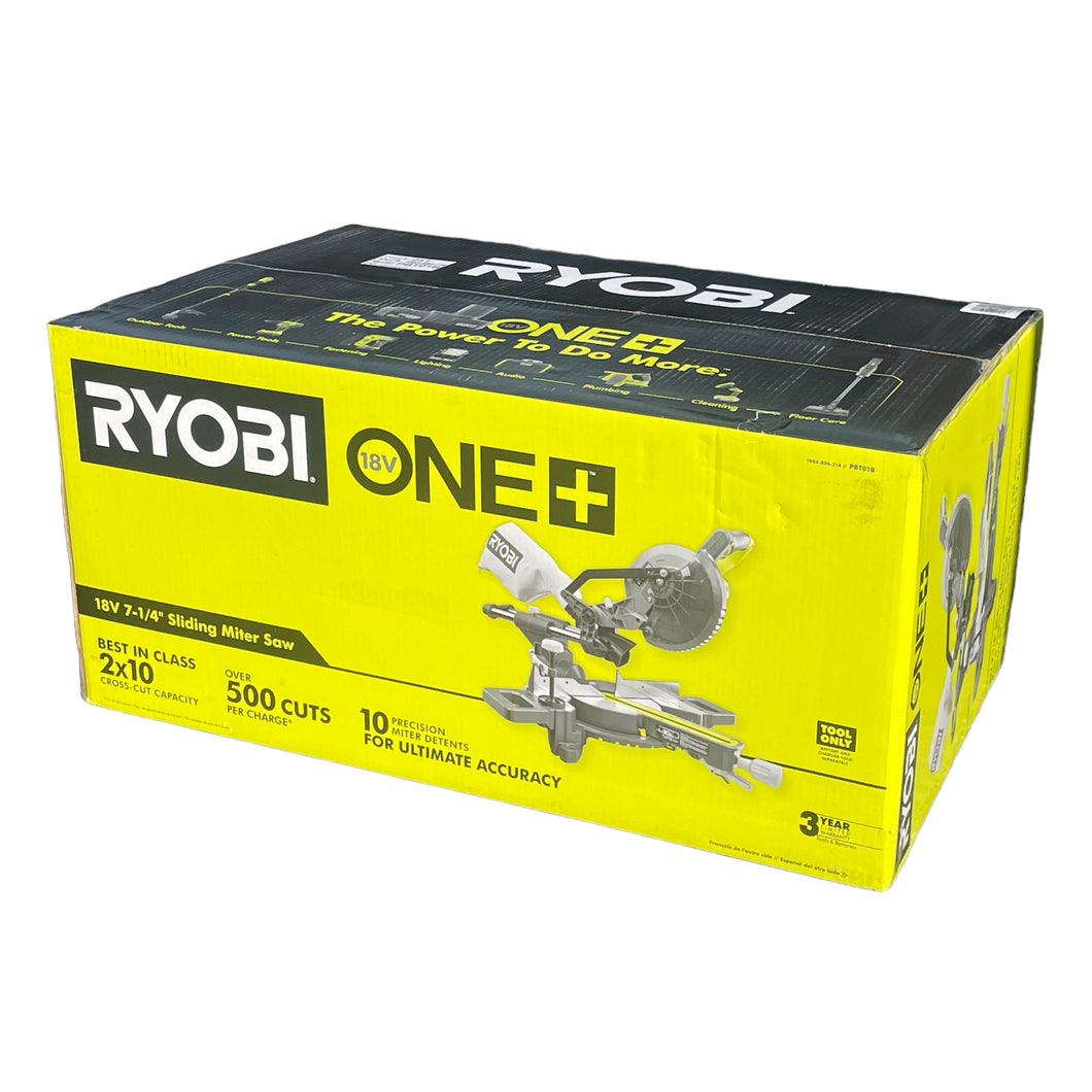 18V ONE+ 7-1/4 Sliding Compound Miter Saw - RYOBI Tools