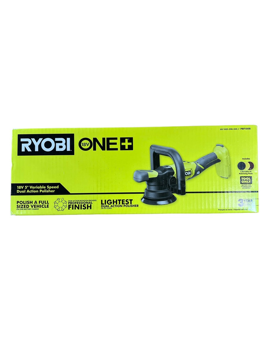 Ryobi PBF100B 18-Volt ONE+ 5 in. Variable Speed Dual Action Polisher (Tool Only)